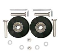 ORO 1 Pair Luggage Wheels Replacement 50 * 18mm with 8mm(0.31") Bearings 35mm(1.38") 40mm(1.57") Axles Wrenches Repair Set for Suitcase and Inline Outdoor Skate