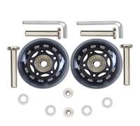 ORO 1 Pair Luggage Wheels Replacement 70 * 22mm(2.76"x0.87") with 8mm Bearings 35mm 40mm Axles Wrenches Repair Set for Suitcase and Inline Outdoor Skate
