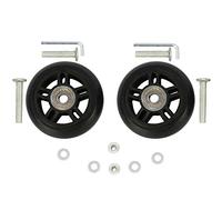 ORO 1 Pair Luggage Wheels Replacement 80 * 24mm with 8mm(0.31") Bearings 35mm(1.38") 40mm(1.57") Axles Wrenches Repair Set for Suitcase and Inline Outdoor Skate