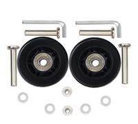 ORO 1 Pair Replacement Wheels Suitcase Wheels for Luggage, Outdoor Inline Skate or Roller 64 x 18 mm Inner Diameter 8 mm, Small, 64 * 18mm, Small