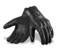 Oro Biker Leather Motorcycle Gloves | Knuckle Protective, Touchscreen, Powersports Motorbike Gloves Street Biker Road Racing Riding Gloves (Black, XL)