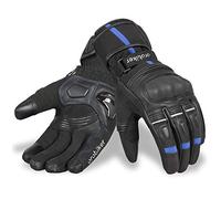 Oro Biker Winter Motorbike Gloves Winter Motorcycle Gloves Waterproof Thermal Gloves Touch Screen Winter Hiking Outdoor Sports (Black/Blue, Large)