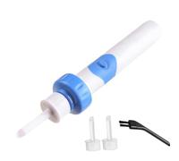 Oroclear Earwax Remover, Electric Ear Cleaner for Kids & Adults, Ear Suction Wax Remover, Portable Suction Type Ear Scoop, 2PCS Silicone Replacement Heads, Safe and Soft (1 Set)