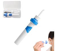 Oroclear Earwax Remover, Electric Ear Cleaner with 2 Pcs Silicone Replacement Heads, Ear Suction Wax Remover, Soft Ear Wax Suction Remover Clean Set(1PC)