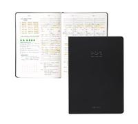 [ORODA] 2026 PDS (PLAN DO SEE) Diary, Weekly and Monthly Planner for Organization and Planning, 10 Minutes Time Block, Italian PU Hard Cover, 5.8” x 8.2”