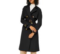 Orolay Long Trench Coat for Women with Belt Lightweight Double-Breasted Duster Trench Coat Slim Fit Black M