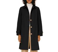 Orolay Women's Trench Coat Single-Breasted Mid Long Classic Lapel Windproof Slim Outerwear Coats Black XL