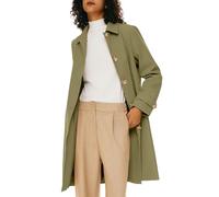 Orolay Women's Trench Coat Single-Breasted Mid Long Classic Lapel Windproof Slim Outerwear Coats Green XL