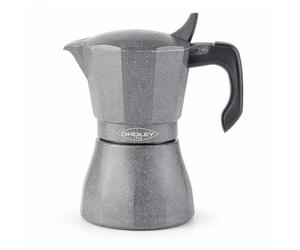 Oroley - Italian Petra Coffee Maker | Stainless Steel Base | 12 Cups | Induction Coffee Maker, Ceramic, Fire and Gas | Traditional Style