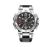 Orologio Analogico E Digitale - Modello Di Con Doppio Display | Orologio Da Polso Elegante Multifunzionale | Modern Design, Quadrante Doppia Lettura, Stile Professionale, Per Business, Casual, F