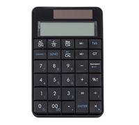 Orolotay 2.4G Wireless Keyboard Mini 2In1 Wireless USB Digital Keyboard with Calculator Display Keyboard Office Calculator