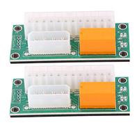 Orolotay 2 Pack Dual PSU Multiple Power Supply Adapter,Add2Psu ATX 24 Pin to Molex 4Pin Connector for BTC Miner