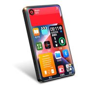 Orolotay 4 Inch MP3 Player Bluetooth Music Player Built-in Speaker 16G Full Screen MP4 Video Playback with FM Radio Recording,B