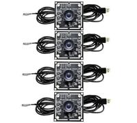 Orolotay 4 PCS 100 Degree Camera Module 1MP OV9732 1280x720 USB Free Driver Manual Focus,with 3 Meter Cable for WinXP/7/8/10