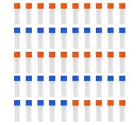 Orolotay 50 Pieces 1.8 ml Plastic Graduated 0.063 oz Cryovial Test Tube Sample Tube with Cap