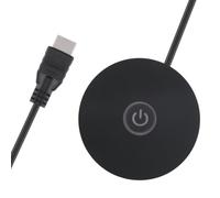 Orolotay Computer Switch RGB Lighting Effect External Host Power Switch Button,Suitable for Internet Cafes,Homes,Offices (Black)