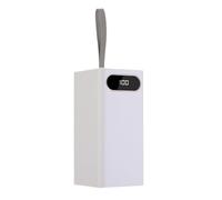 Orolotay DIY 28x18650 Battery Case 10W Power Bank Case Batteries Detachable Storage Box Holder with Camping Light White