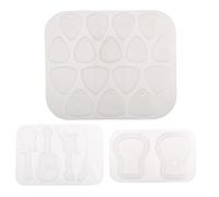 Orolotay Guitar Pick Mould, Exquisite Resin Mould for Guitar Picks, Triangle, Plectrum, Silicone Casting Key Pendant for Music Lovers