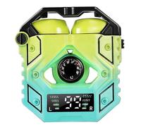 Orolotay New H9 Wireless Headphones In-Ear Hi-Fi Stereo Wireless Headphones 300mah Charger Case, 40mah X2 Headphones-the Gift Green