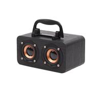 Orolotay Protable Wooden Speaker Bluetooth 5.0 Dual Channel Stereo with FM Radio, Hi-Fi Sound, TF Card, AUX Support C