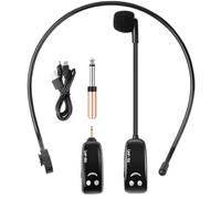 Orolotay UHF Wireless Microphone Head Wearing Headset Digital Display Mic Headset Little Bee Loudspeaker Teaching Microphone