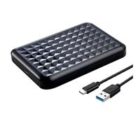 Orolotay USB3.0 HDD Enclosure 2.5inch Serial Port SSD Hard Drive Case Support 6TB Transparent Mobile External HD Case