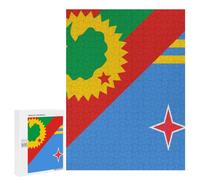 Oromo Liberation Front Aruba Flag Jigsaw Puzzle for Adult Fun Family Game