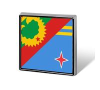 Oromo Liberation Front Aruba Flag Square Badge Funny Button Pins Brooch