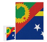 Oromo Liberation Front Curacao Flag Jigsaw Puzzle for Adult Fun Family Game