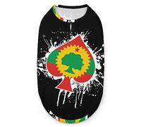 Oromo Liberation Front Flag Spades Ace Poker Pets Shirt Vest Cute Dog Tank Top Soft Sleeveless T-Shirt for Puppy Kitty Cats S