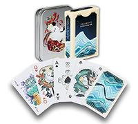oroora Bohwa Tichu Board Game With Card Case - 100% Waterproof Plastic Playing Cards, Poker Size, Quality Embossed - 1 Deck + Case