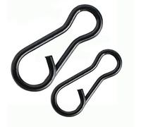 OROOTL 100pcs Quick Change Clips Carp Fishing Tackle, Speed Link Clips Snap Swivels Leader Rigging Clips Carp Fishing Accessories Terminal Tackle Kit
