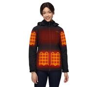 ORORO Women's Dual Control Heated Jacket, Up to 20.5H Arm Heating (BK, S)