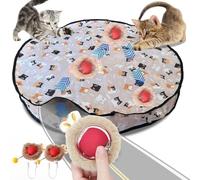 Orparst Interactive Cat Toys for Indoor Cats,Hide and Seek Cat Toy Automatic Motion Kitten Toys for Bored Cats Exercise with 2 Balls