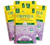 Orphea 4 x Sheets for Drawers and Cabinets Protects Wool and Natural Fibres with Lavender Fragrance Maillette - 4 Packs of 12 Sheets Each