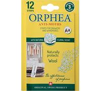 Orphea Anti Moth Strips - Floral Scented Moth Repellent for Wardrobes Drawers Shelves - Wardrobe Fresheners for Wool - Moth Paper Strips for Clothes Storage (1 Pack, 12 Strips) Sold by Caraselle