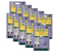 Orphea Anti Moth Strips - Lavender Scented Moth Repellent for Wardrobes Drawers Shelves - Wardrobe Fresheners for Wool - Moth Paper Strips for Clothes Storage (10 Packs, 120 Strips) sold by Caraselle