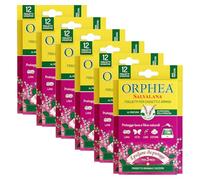 Orphea Salvalana 6 Packs of 12 Sheets for Drawers and Wardrobes, Wool and Clothes All Season, Malaysia Patchouli Scent, 6 Packs of 12 Sheets