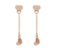 Orphelia 'Elisa' Womens 925 Sterling Silver Drop Earrings - Rose ZO-7381 - One Size