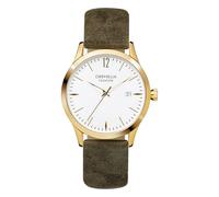Orphelia Fashion Womens Analogue Classic Quartz Watch Suede with Leather Strap