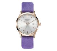 Orphelia Fashion Womens Analogue Classic Quartz Watch Suede with Leather Strap