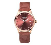 Orphelia Fashion Womens Analogue Classic Quartz Watch Suede with Leather Strap