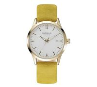 Orphelia Fashion Womens Analogue Classic Quartz Watch Suede with Leather Strap