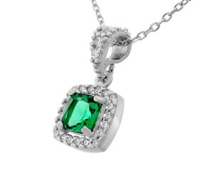 Orphelia 'Faustine' Womens 925 Sterling Silver Chain with Pendant - ZH-7199/GR - One Size