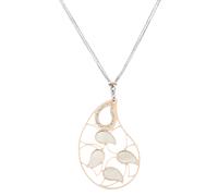 Orphelia 'Lana' Womens 925 Sterling Silver Chain with Pendant - Silver/Rose ZK-7164 - Silver & Rose Gold - One Size