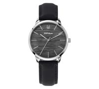 Orphelia Mens Analogue Watch Winston Black Leather