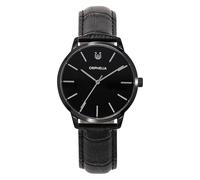 Orphelia Mens Analogue Watch Winston Black Leather
