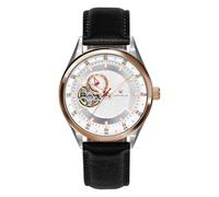ORPHELIA Mens Automatic Watch, Analogue Classic Display and Leather Strap OR91802