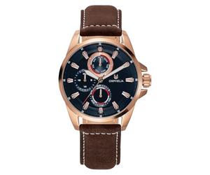 Orphelia Men's Multi Dial Quartz Watch with Leather Strap OR71902