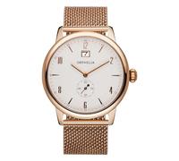 Orphelia Men's Quartz Watch with Black Dial Analogue Display and Silver Stainless Steel OR22970617